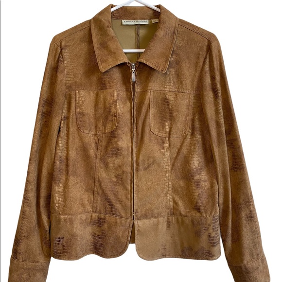 GORGEOUS BROWN TEXTURED JACKET - Picture 1 of 3